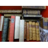 ANTIQUE, VINTAGE & LATER MAINLY LEATHERBOUND BOOKS, a quantity