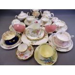 MINTONS LORRAINE TEAWARE, Coalbrookdale by Coalport and other cabinet china and teaware