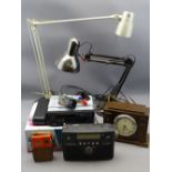 ANGLEPOISE LAMPS, SMITH ELECTRIC CLOCK, DAB radio ETC E/T