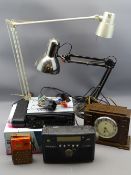 ANGLEPOISE LAMPS, SMITH ELECTRIC CLOCK, DAB radio ETC E/T