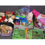 CHILDREN'S PLAY TOYS including Barbie type dolls, boxed Tigger, Paw Patrol, My Little Pony and