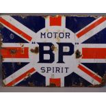 ENAMEL SIGN for BP 'Motor Spirit', 40 x 60cms DOUBLE SIDED