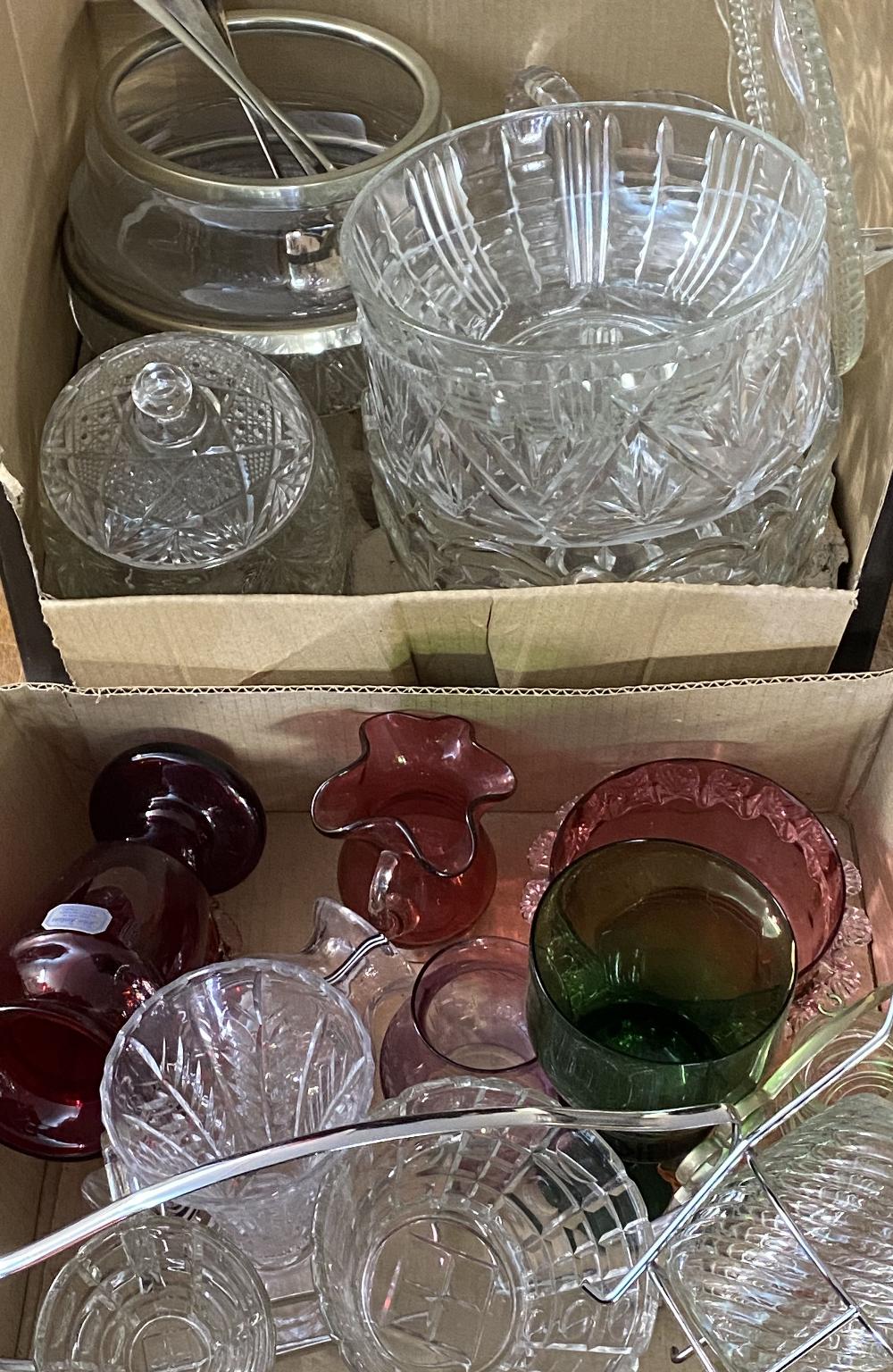 CRANBERRY GLASS and an assortment of other