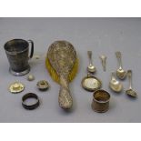 SILVER & OTHER METALWARE, miscellaneous scrap parcel