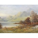 RICHARDS oil on canvas - possibly Lake District landscape, signed, 40 x 60cms