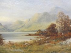 RICHARDS oil on canvas - possibly Lake District landscape, signed, 40 x 60cms