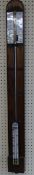 DRING & FAGE VINTAGE STICK BAROMETER, 95cms tall