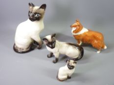 BESWICK CATS & DOGS (4) including Lochinvar of Lady Park