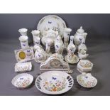 AYNSLEY COTTAGE GARDEN, MANTEL CLOCK, and approximately 25 other pieces