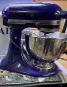 KITCHENAID MIXER and an enamel bread bin