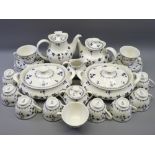 ROYAL DOULTON YORK TOWN DINNER & TEA WARE, approximately 30 pieces