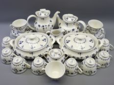 ROYAL DOULTON YORK TOWN DINNER & TEA WARE, approximately 30 pieces