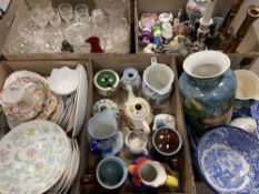 MINTON, POOLE and a large assortment of other china, pottery and glassware including George