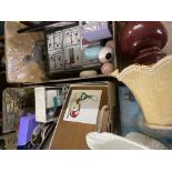 HOUSEHOLD ITEMS - coasters, boxed cheese board set and miscellaneous items