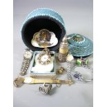 JEWELLERY, WATCHES & COLLECTABLES GROUP to include Siam and other silver and enamel brooches, lady's