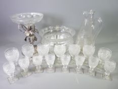 THIS LOT IS PART OF THE CONSIGNMENT FROM BODELWYDDAN CASTLE QUALITY CUT GLASSWARE - a circular