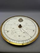 MILITARIA - Royal Observer Corps, brass dial with navigational chart contents