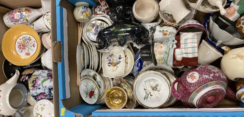 RADFORD, AYNSLEY, Crown Staffordshire and an assortment of other china and pottery (2 boxes)
