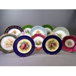 DECORATIVE DISPLAY PLATES, Paragon, Aynsley, Coalport ETC