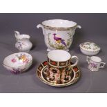 ROYAL CROWN DERBY COFFEE CAN & SAUCER, Derby Posies miniature tankard and assorted other