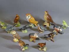 BESWICK BARN OWL, FINCHES and several others
