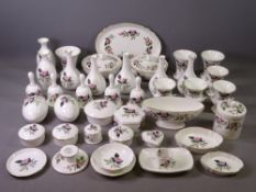 WEDGWOOD HATHAWAY ROSE, approximately 40 pieces