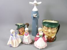 ROYAL DOULTON VALERIE HN2107, TOOTLES HN1680, Dinky Doo HN1678, a Lladro Nun, Royal Doulton