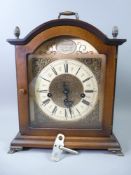 HERMLE, TEMPUS FUGIT WESTMINSTER CHIME MANTEL CLOCK