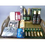 COMMEMORATIVE MINIATURES, CELEBRATION ALES & HARRODS CHAMPAGNES, including a 20cl vintage