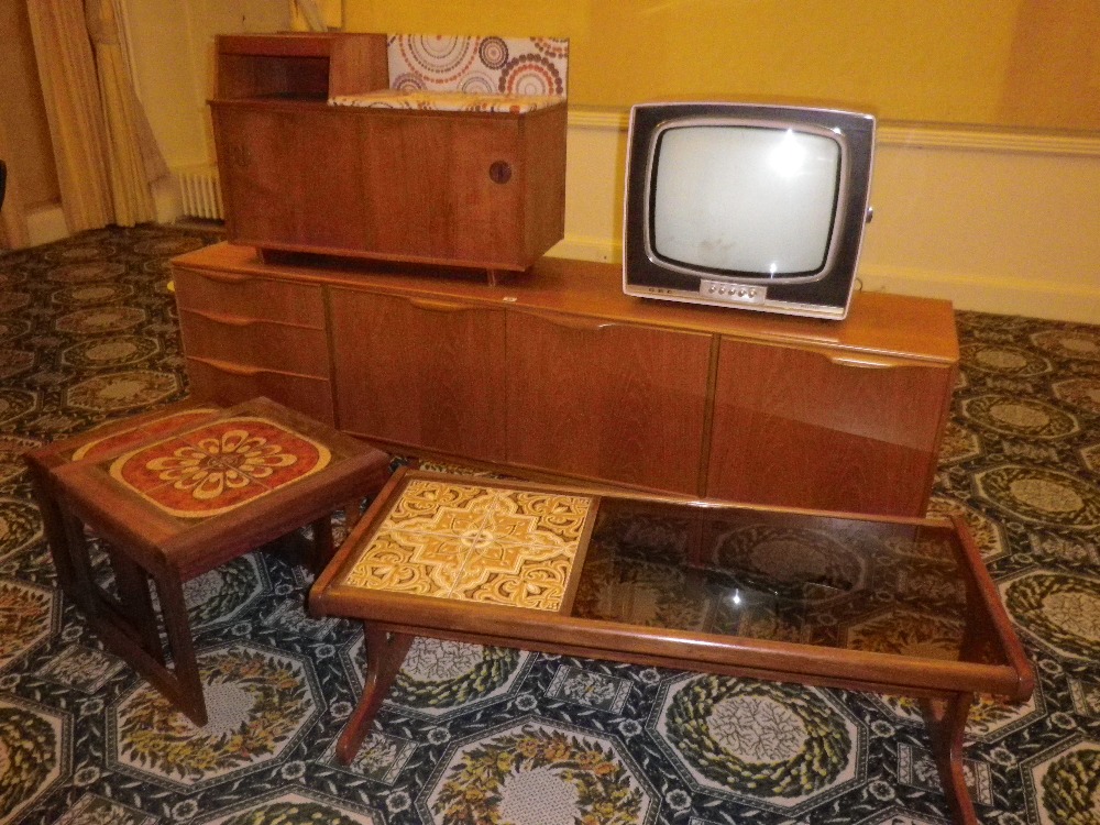 MID-CENTURY TEAK FURNITURE ENSEMBLE, five items to include A H McIntosh & Co Ltd Kirkcaldy - Image 3 of 3