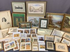 MAPS, PAINTING ETC - an enormous assortment ETC, various sizes