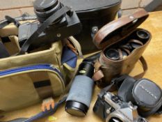 CAMERAS, BINOCULARS and associated equipment including Pentax