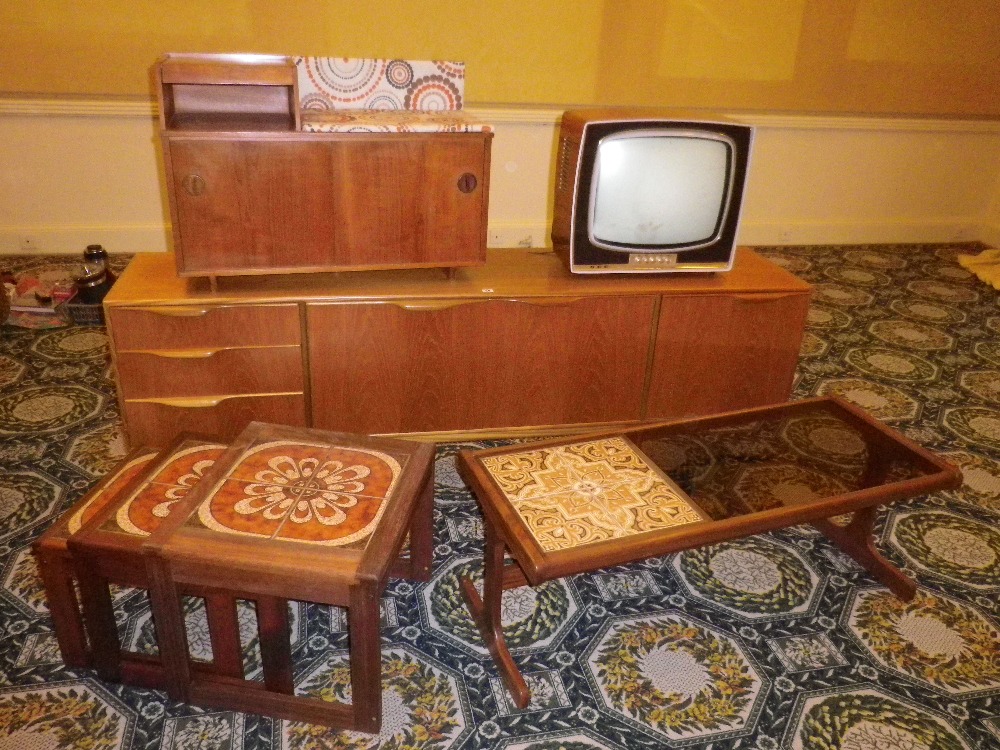 MID-CENTURY TEAK FURNITURE ENSEMBLE, five items to include A H McIntosh & Co Ltd Kirkcaldy - Image 2 of 3