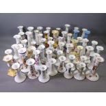 CHINA CANDLEHOLDERS, a good collection including continental and Staffordshire (approx 50 singles)