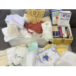 LINEN PARCEL along with a small quantity of books