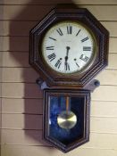 NEW HAVEN USA PENDULUM WALL CLOCK, 85cms H