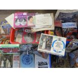 COMMEMORATIVE BOOKS, magazines, ephemera and jigsaws (within 3 crates)