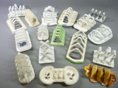 MASONS, CROWN DEVON and other toast racks