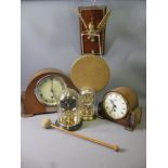 SMITHS 8 DAY MANTEL CLOCK, Elliot presentation mantel clock, gong ETC