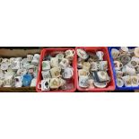 COMMEMORATIVE MUGS & BEAKERS, a very large collection (4 boxes)
