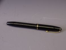 CONWAY STEWART No 15 in black, 14ct gold nib, 128mm