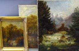 19TH/EARLY 20TH CENTURY oil on canvas paintings (3)