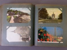 POSTCARDS - 350 PLUS, UK mainly destination photographs in a vintage album