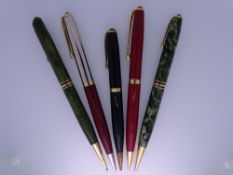 CONWAY STEWART - 2 vintage (1950s) Conway Stewart The Conway No.33 propelling pencils: 1 Green