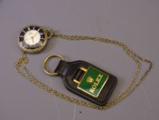 ROLEX KEYRING and Swiss made pendant watch