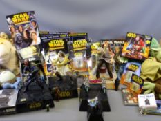 STAR WARS BATTERY OPERATED MODELS and a quantity of other Star Wars items including cuddly toys,