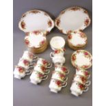 ROYAL ALBERT OLD COUNTRY ROSES TEAWARE, approximately 50 pieces