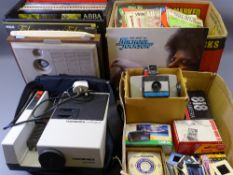 LPs - Abba, Jackson, Elvis ETC, vintage Popular Music Publications, Hanimex vintage projector and