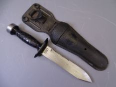 AQUA-LUNG US DIVER'S KNIFE with holster