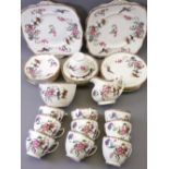 PARAGON EXOTIC BIRD & FLORAL DECORATED TEAWARE, approximately 30 pieces